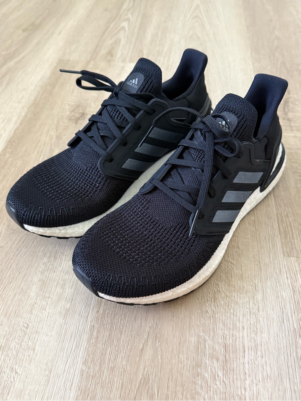 adidas UltraBoost 20 Black Night Metallic Grey Running Sneakers